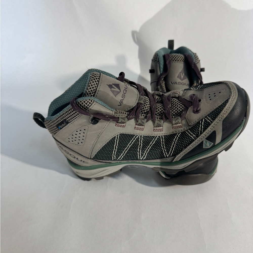 Vasque Teal, Grey, and Purple Hiking Boots, Size 8, LIGHTLY WORN